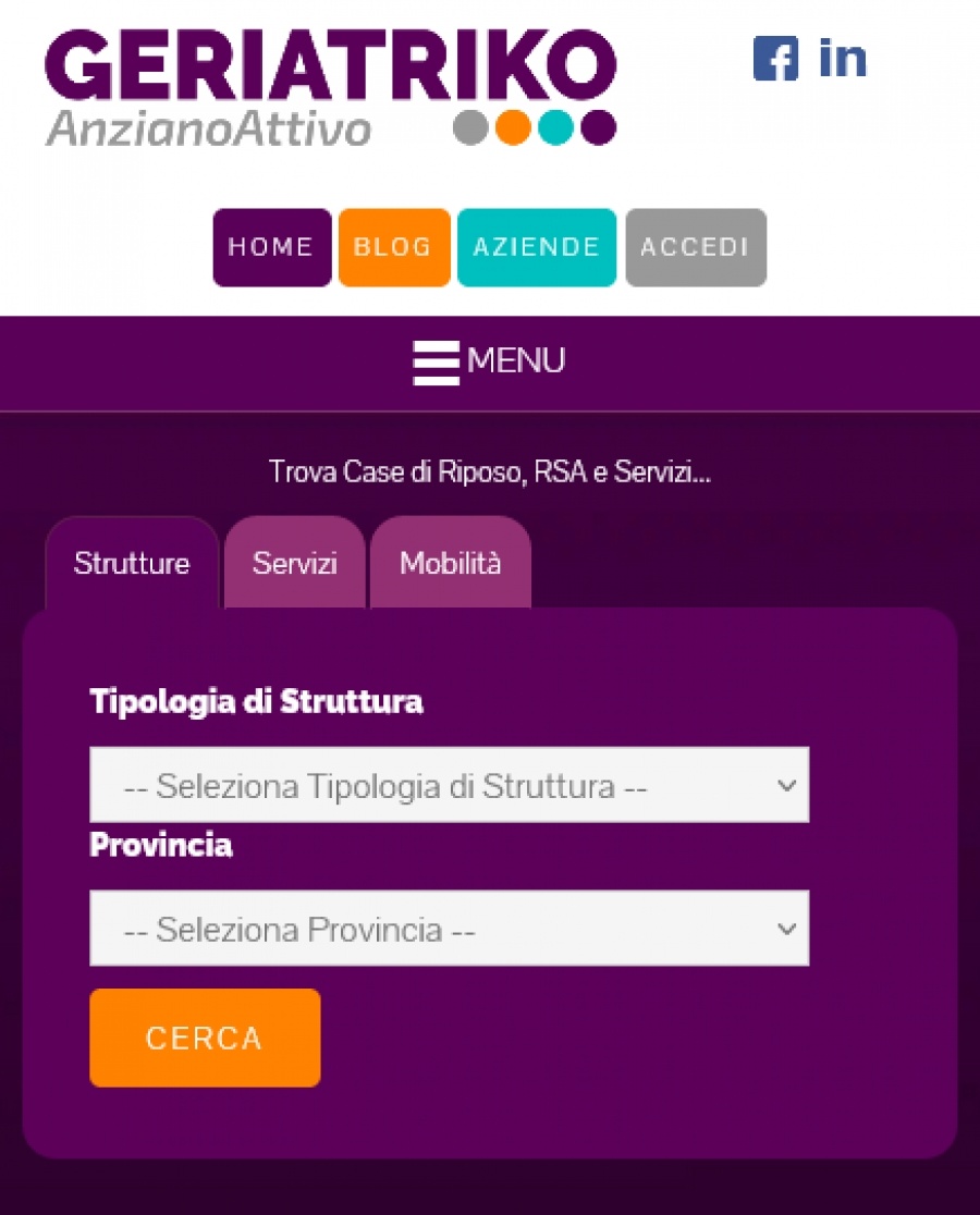 Sito Web per Case di Riposo