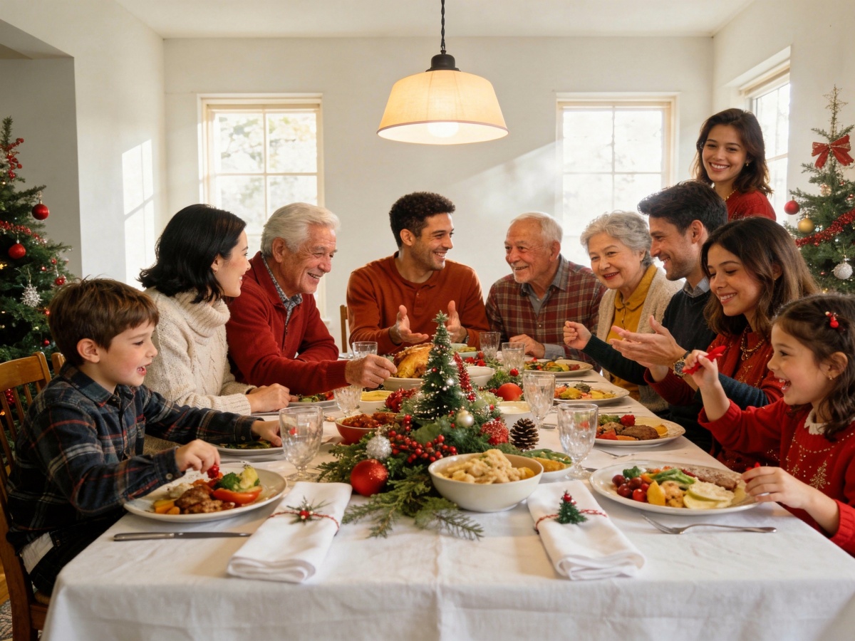 Pranzo rituale della famiglia
